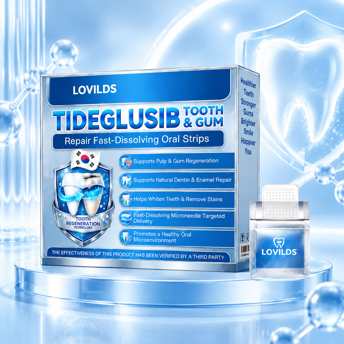 Tideglusib Tooth & Gum Repair Fast‑Dissolving Oral Strips