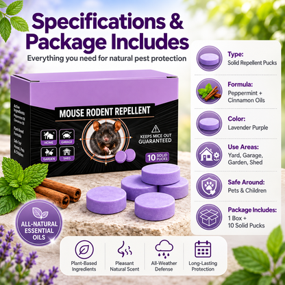 12-Pack Rodent Repellent Balls for Home Kitchen Effective Pest Control Solution