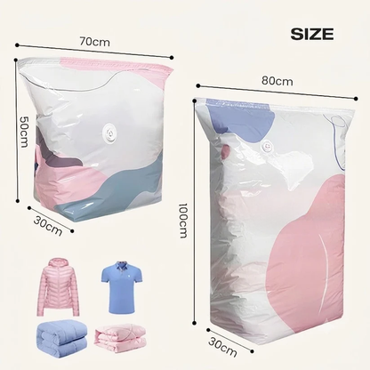 🔥 BUY 2 GET 1 FREE | No-Pump Vacuum Storage Bags - Save 80% Space Instantly! 📦