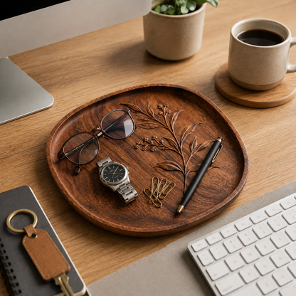 Irregular Walnut Serving Tray