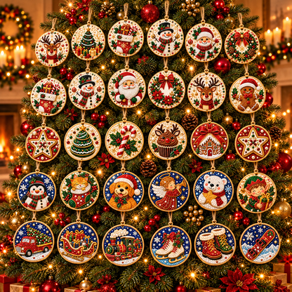 🔥Only $9.99 Last Day Promotion!🎄DIY Christmas diamond art Ornaments Kit (6 PCS)🎅