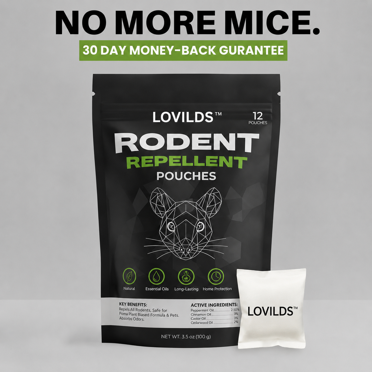LOVILDS™ Natural Rodent Repellent Pouches