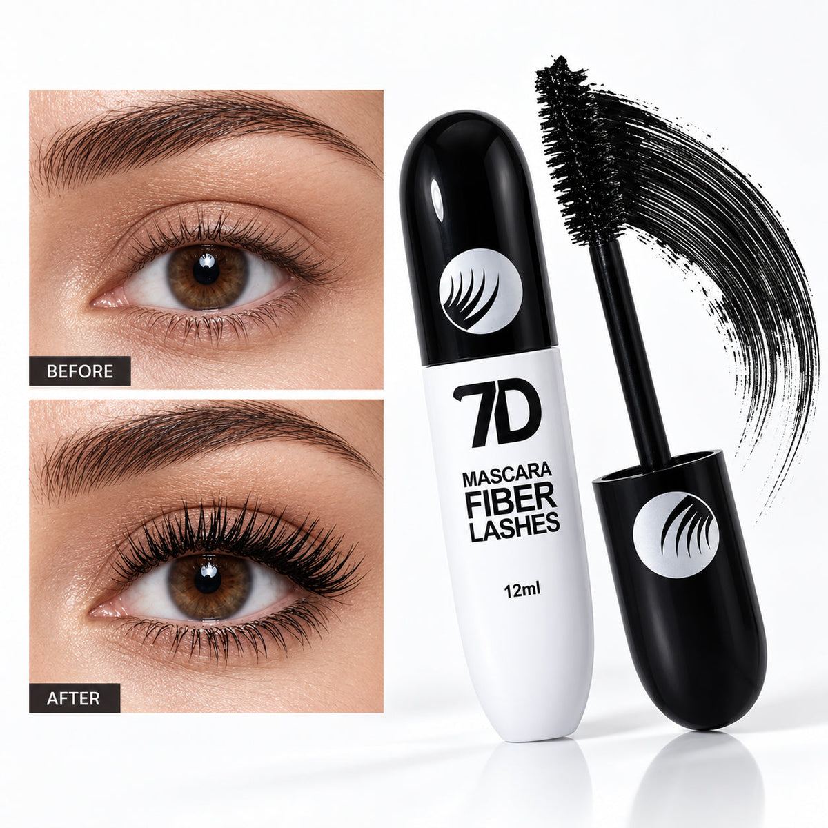 LOVILDS Silk Fiber Black Lengthening Mascara - Adult Beauty Makeup✨