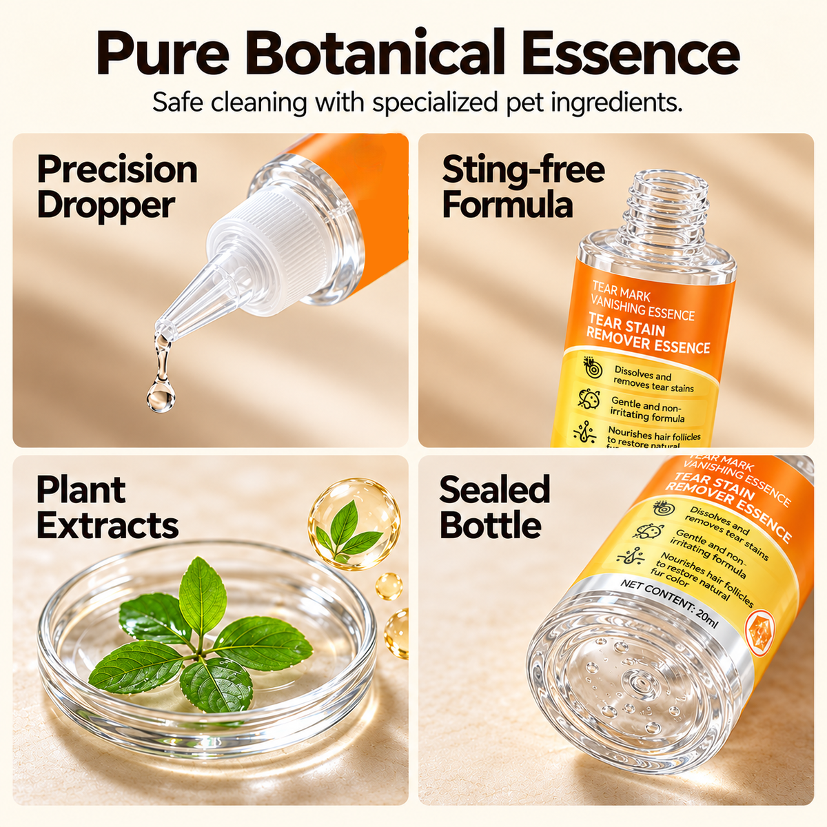 ✨ Gentle pet eye care – cleanses the skin around the eyes and provides daily grooming 👀