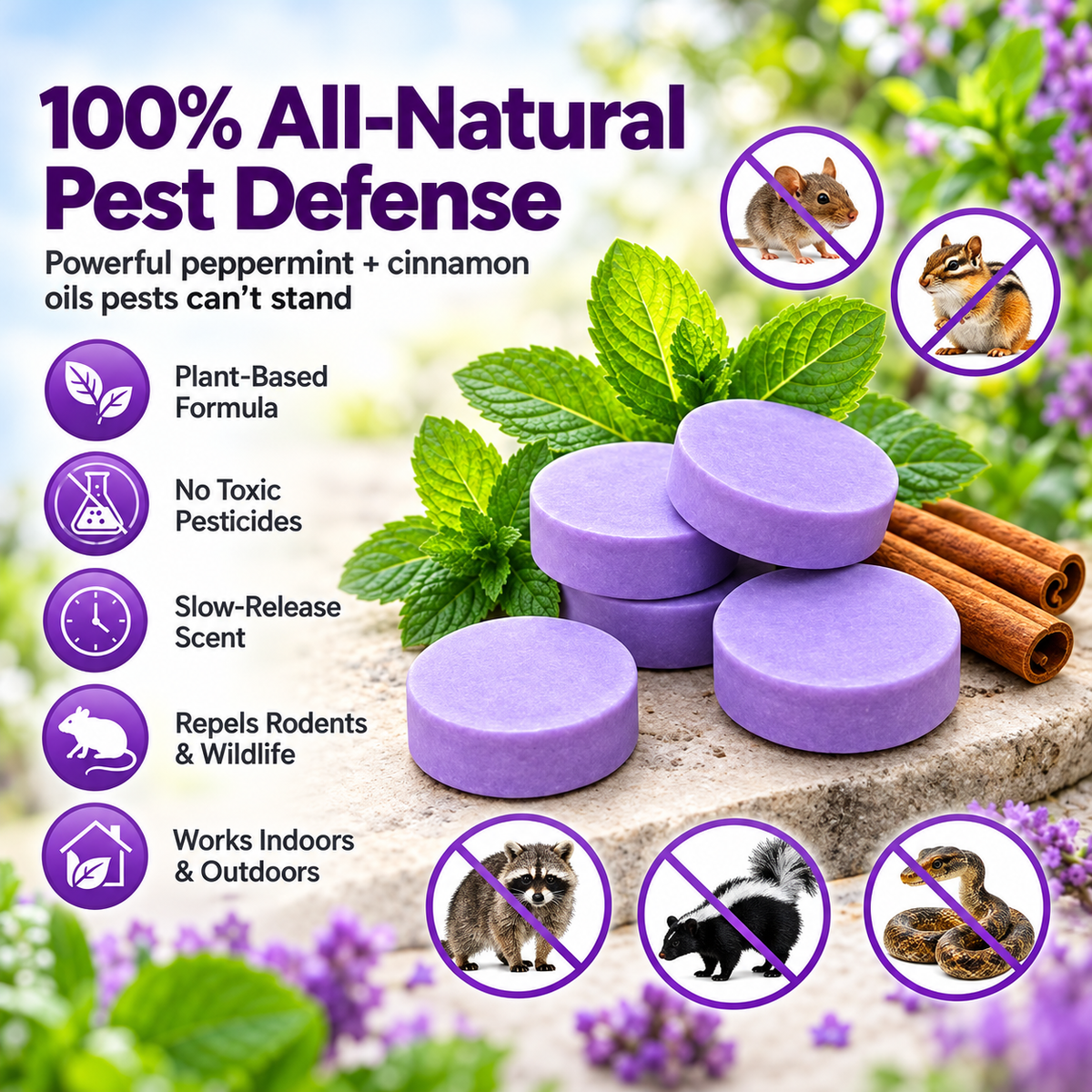 12-Pack Rodent Repellent Balls for Home Kitchen Effective Pest Control Solution