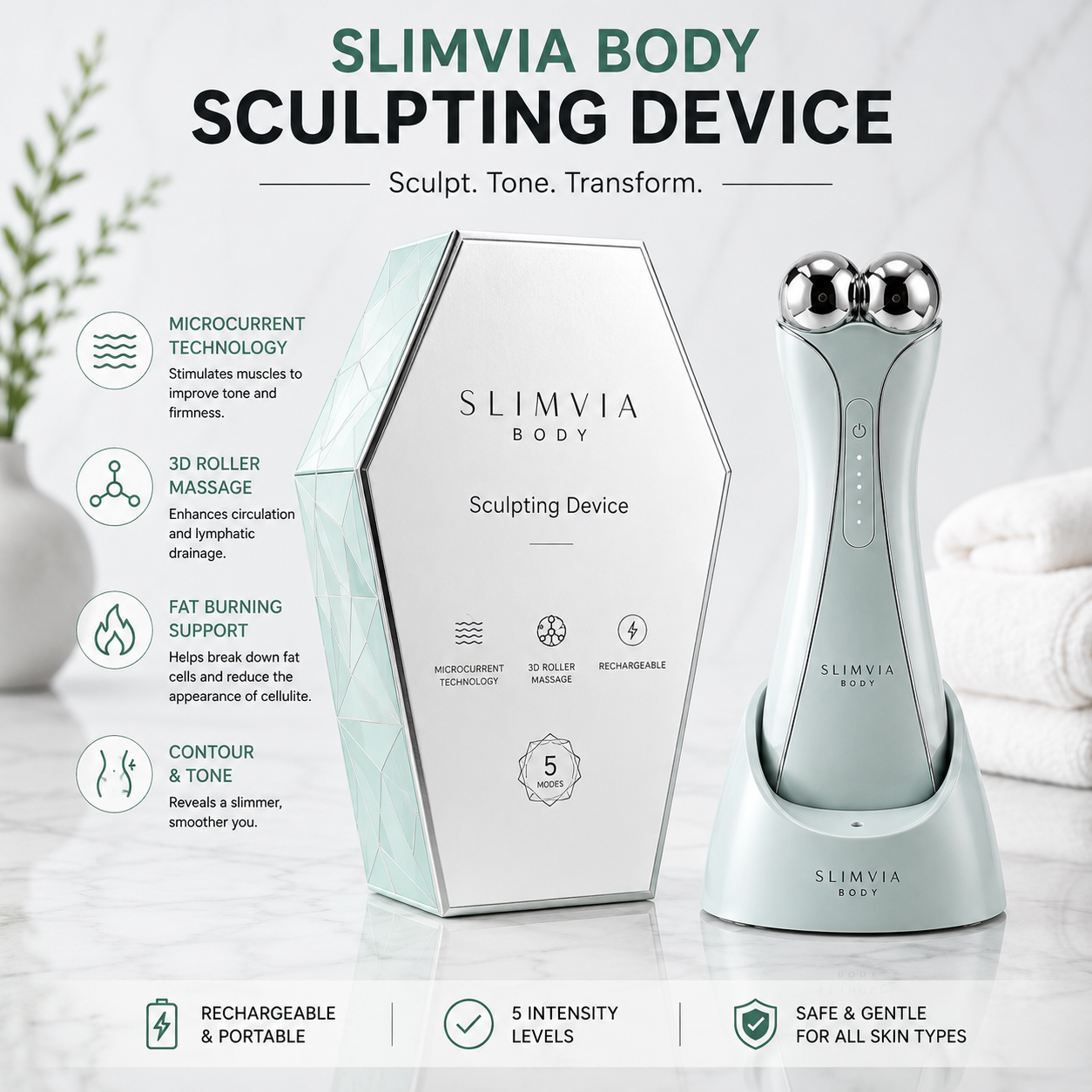 MicroSculpt 3D Microcurrent Body Sculptor – Targeted Fat Burning & Skin Tightening Device
