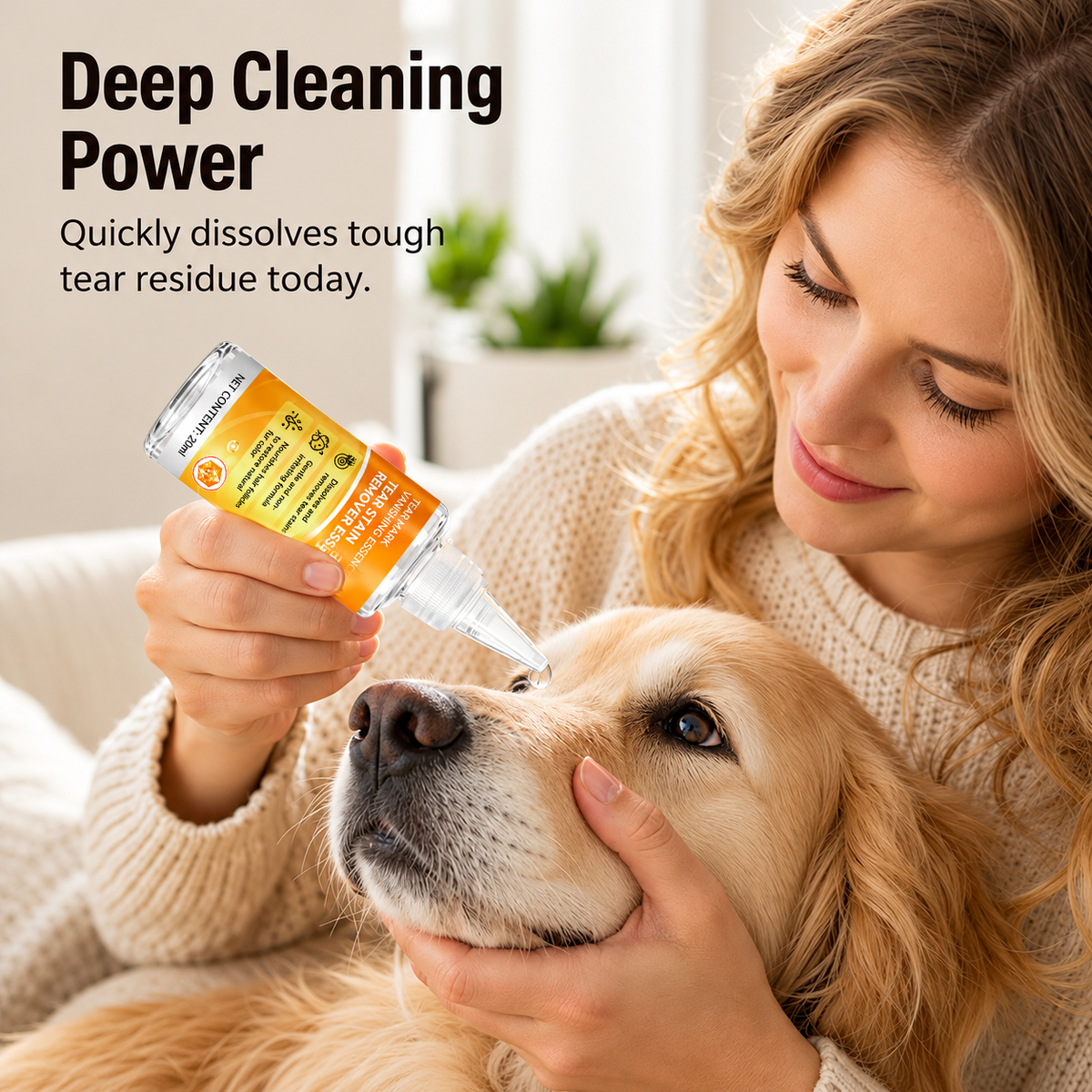 ✨ Gentle pet eye care – cleanses the skin around the eyes and provides daily grooming 👀