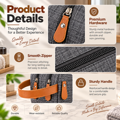 Travel Smarter with the Men’s Wash Bag Built for Every Trip