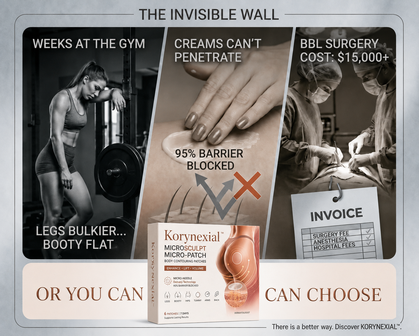 Korynexial™ CurveSculpt Micro-Patch ✦ Sculpt • Firm • Smooth Lower Body Curves ✦ Micro-Needle Infusion System