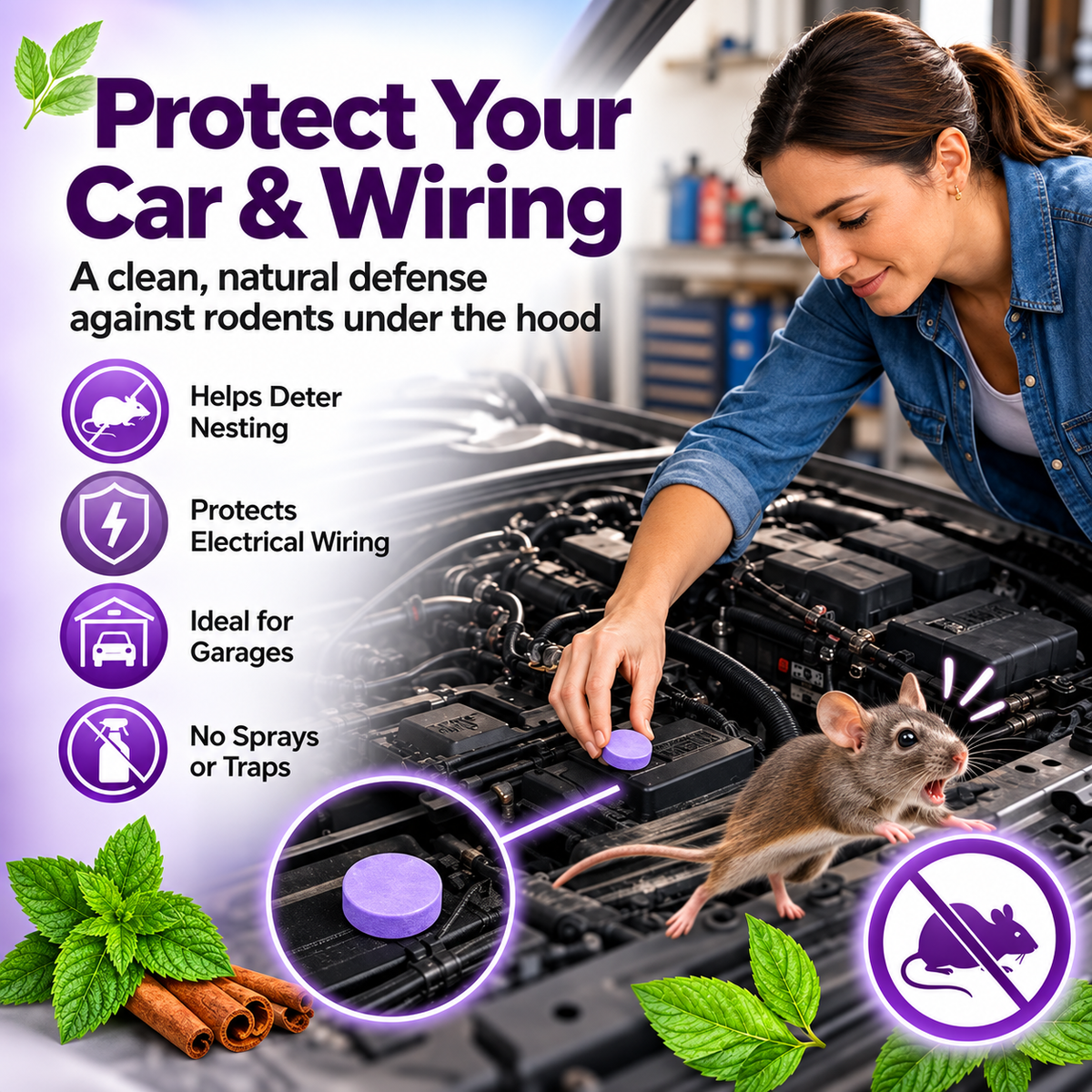 12-Pack Rodent Repellent Balls for Home Kitchen Effective Pest Control Solution