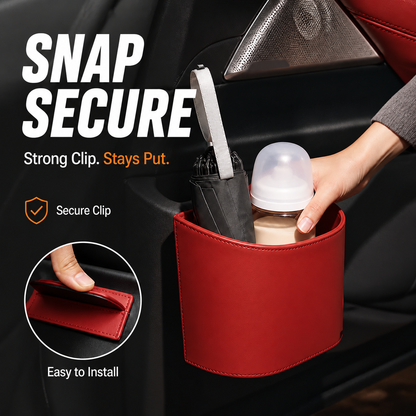 🥳2026 HOT SALE🥳💞50K+ SOLD!🚗🧺 50% OFF! Leather Car Door Cup Holder – Wide‑mouth opening, easy reach for drinks & phone. Clip‑on secure fit. PU leather, tough & stylish. 🛡️✨
