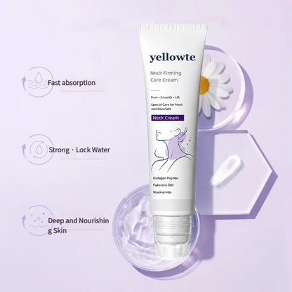 Roller Massage Neck Cream 🧴 Collagen & Hyaluronic Acid | Firms Neck, Reduces Wrinkles & Double Chin