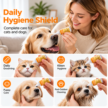 ✨ Gentle pet eye care – cleanses the skin around the eyes and provides daily grooming 👀