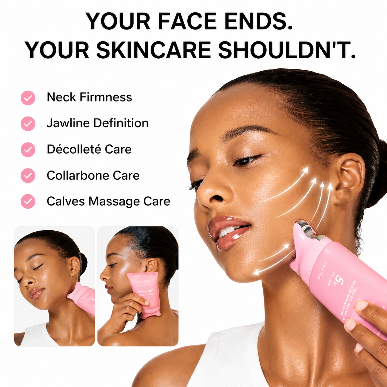 CLEZYRA® PDRN Collagen Gua Sha Neck Wrinkle Cream