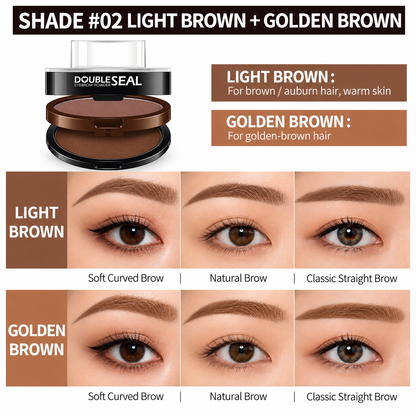 🔥 LAST DAY: BUY 1 GET 1 FREE 🌸 2-Color Waterproof Brow Stamp Kit for Quick, Natural-Looking Brows