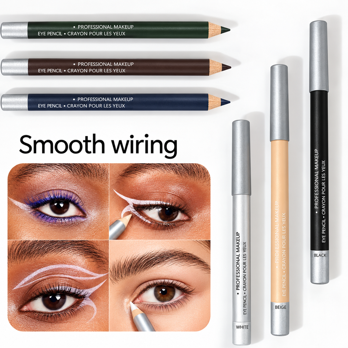 🔈🔈50% OFF NOW💜BUY 1 GET 1 FREE💜Wooden Waterproof Long-Lasting Hard Eyeliner