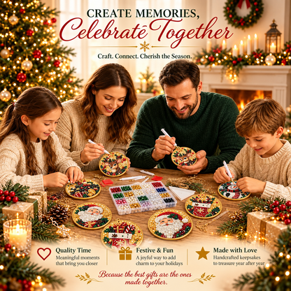 🔥Only $9.99 Last Day Promotion!🎄DIY Christmas diamond art Ornaments Kit (6 PCS)🎅
