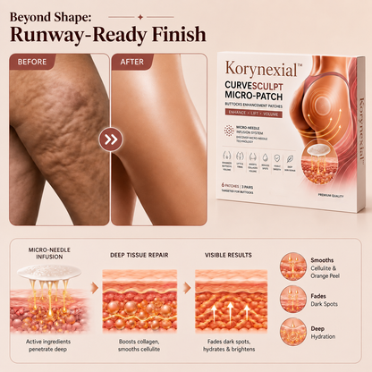 Korynexial™ CurveSculpt Micro-Patch ✦ Sculpt • Firm • Smooth Lower Body Curves ✦ Micro-Needle Infusion System