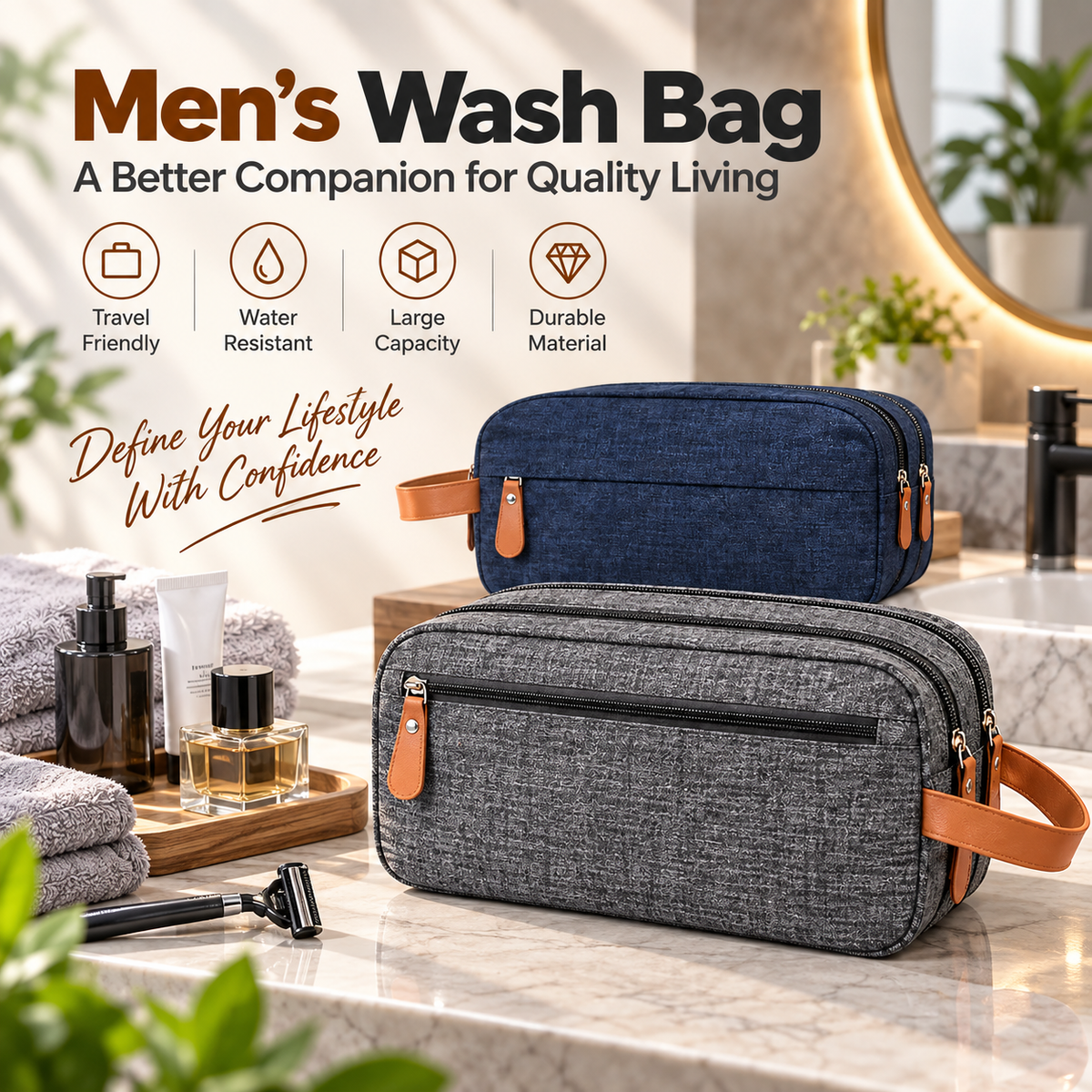 Travel Smarter with the Men’s Wash Bag Built for Every Trip