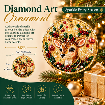 🔥Only $9.99 Last Day Promotion!🎄DIY Christmas diamond art Ornaments Kit (6 PCS)🎅