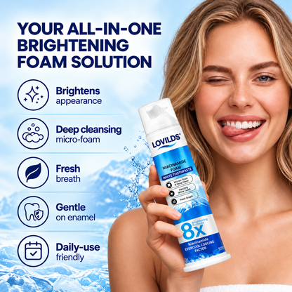 LOVILDS"8X NiacinamideFoaming WhiteningToothpaste