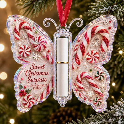 🔥Last Day 49% OFF🦋💵 Christmas Cash Gift Butterfly Ornament – Holiday Money Holder Keepsake 🎄✨