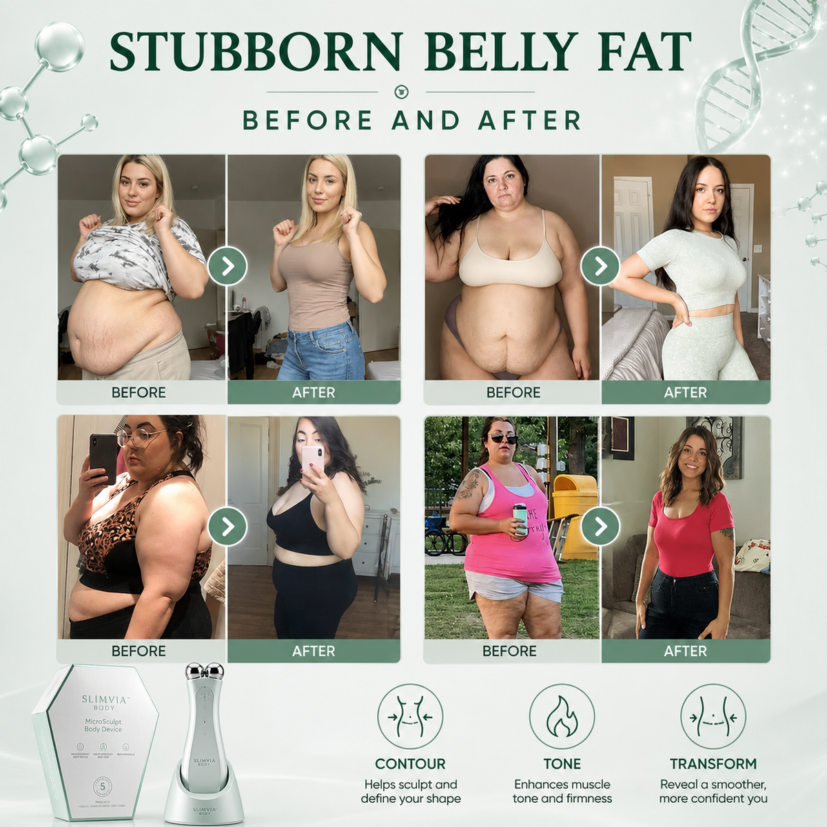 MicroSculpt 3D Microcurrent Body Sculptor – Targeted Fat Burning & Skin Tightening Device