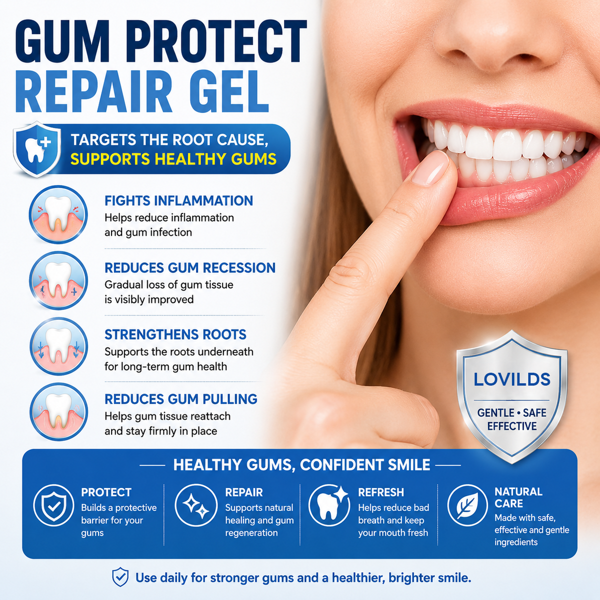 Targeted Gum Care Gel – Precision Oral Soothing, Defense & Breath Refresh