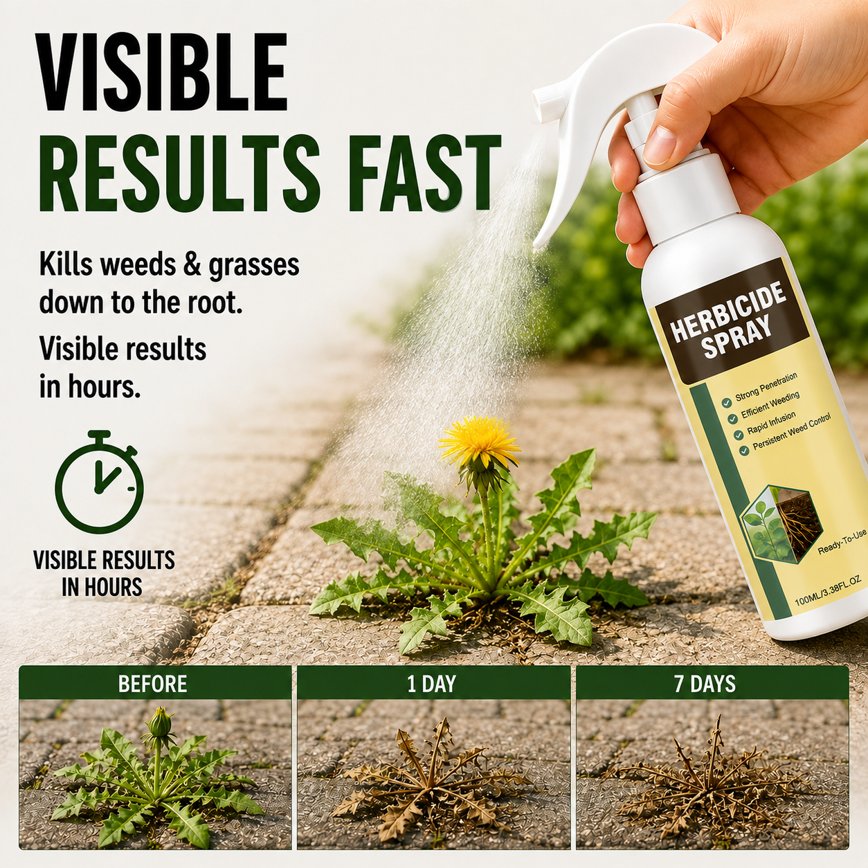 🔥Last Day Promotion 68% OFF🔥2026 Fast-Acting Natural Weed & Grass Killer Spray
