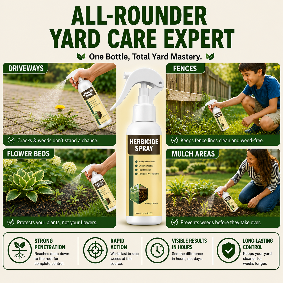 🔥Last Day Promotion 68% OFF🔥2026 Fast-Acting Natural Weed & Grass Killer Spray
