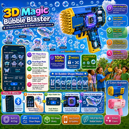 Clezyra® Super 3D Magic Bubble Concentrate —— Animal & Ocean Fantasy Theme