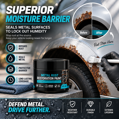 🥳2026 HOT SALE🥳💞50K+ SOLD!🔧🏠 Metal Rust Protection Black Repair Paste – Restores rusty gates, railings & tools. Forms protective coating – no need to replace! 🛡️✨🔥