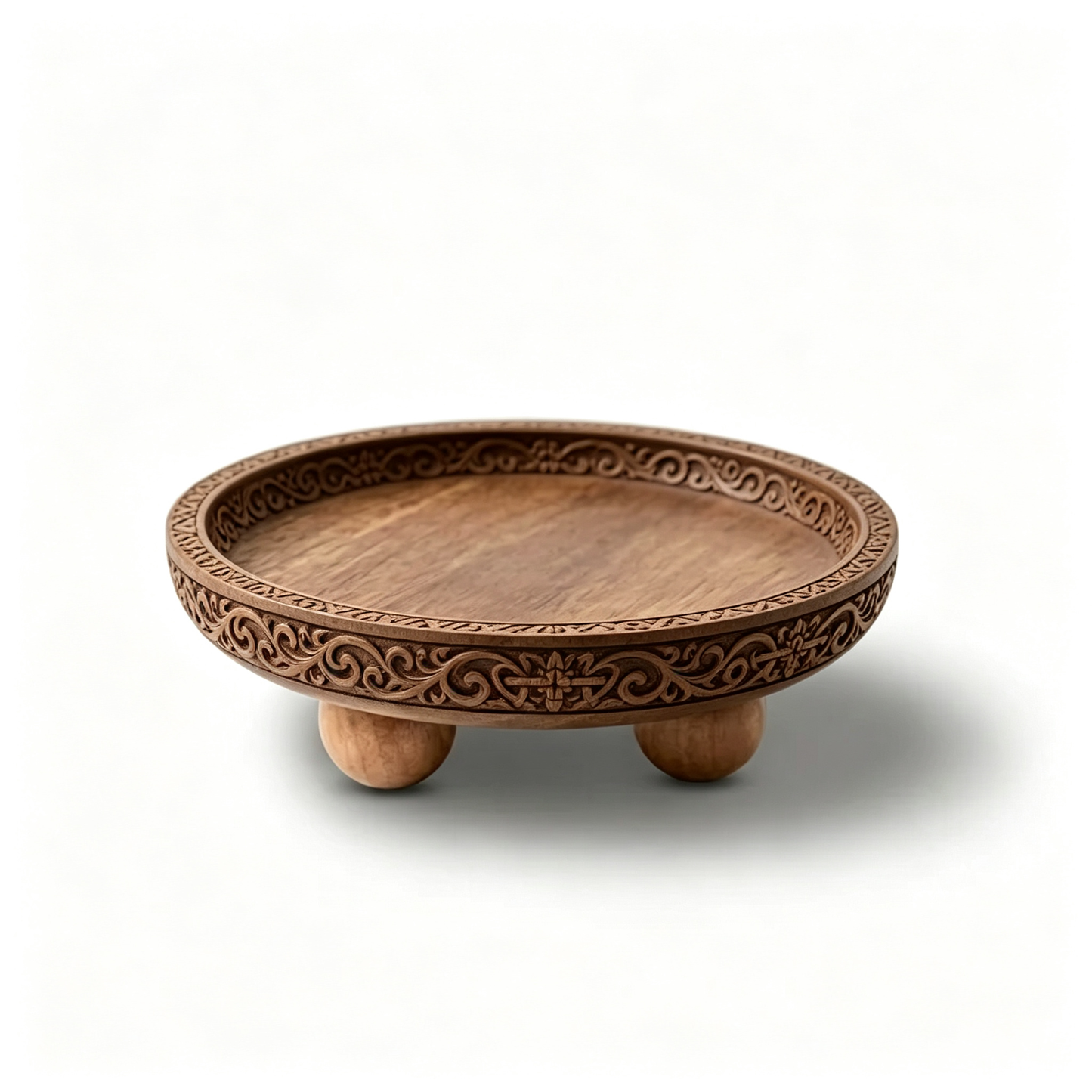 Round Wooden Tray