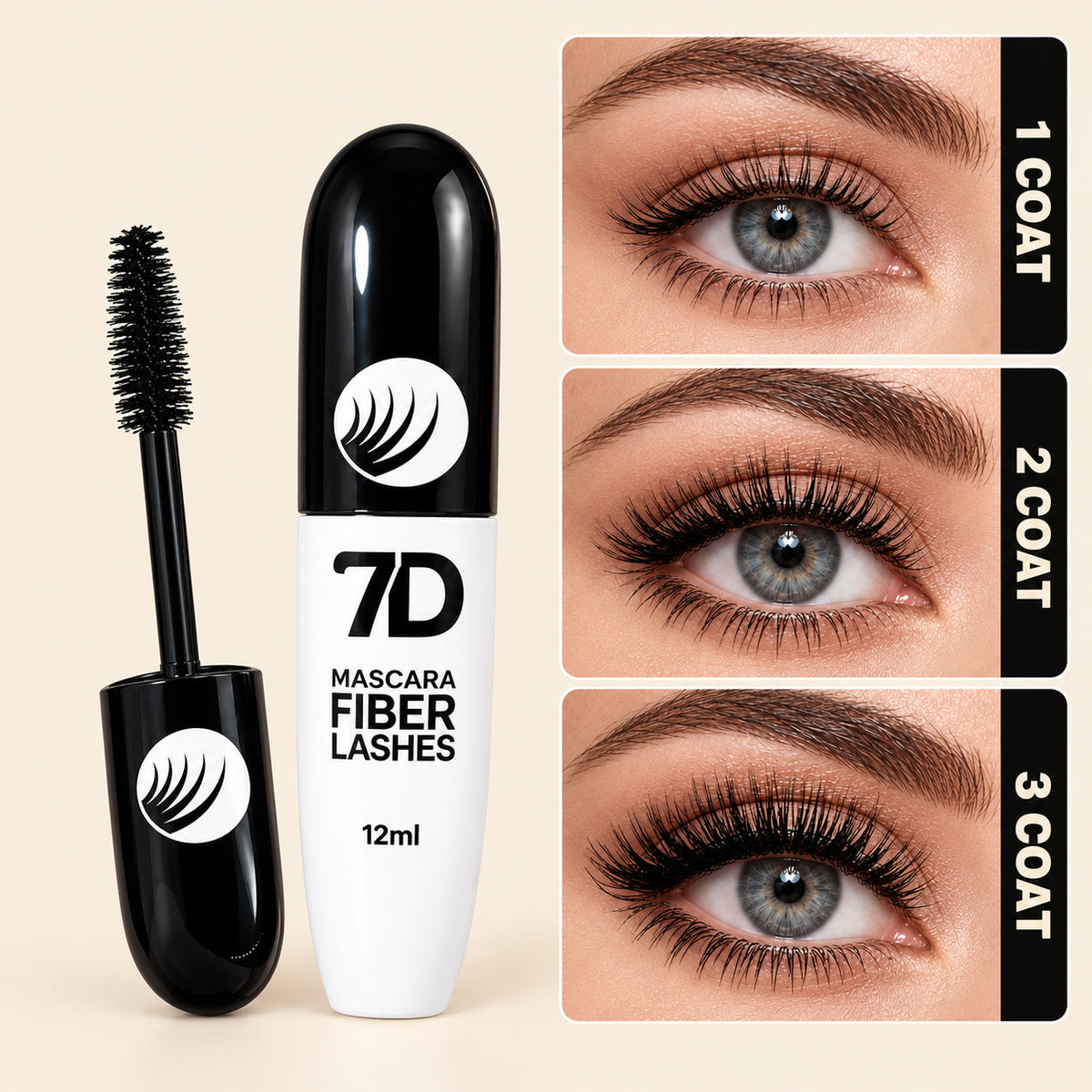 LOVILDS Silk Fiber Black Lengthening Mascara - Adult Beauty Makeup✨