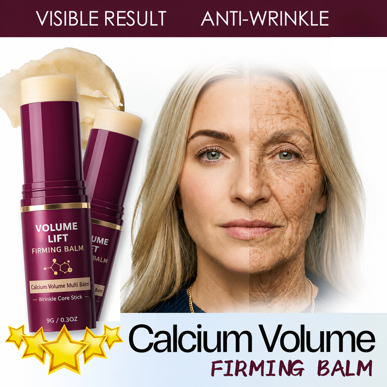 yellowte® Calcium Volume Balm Stick – Lift, Firm & Smooth Wrinkles in Seconds