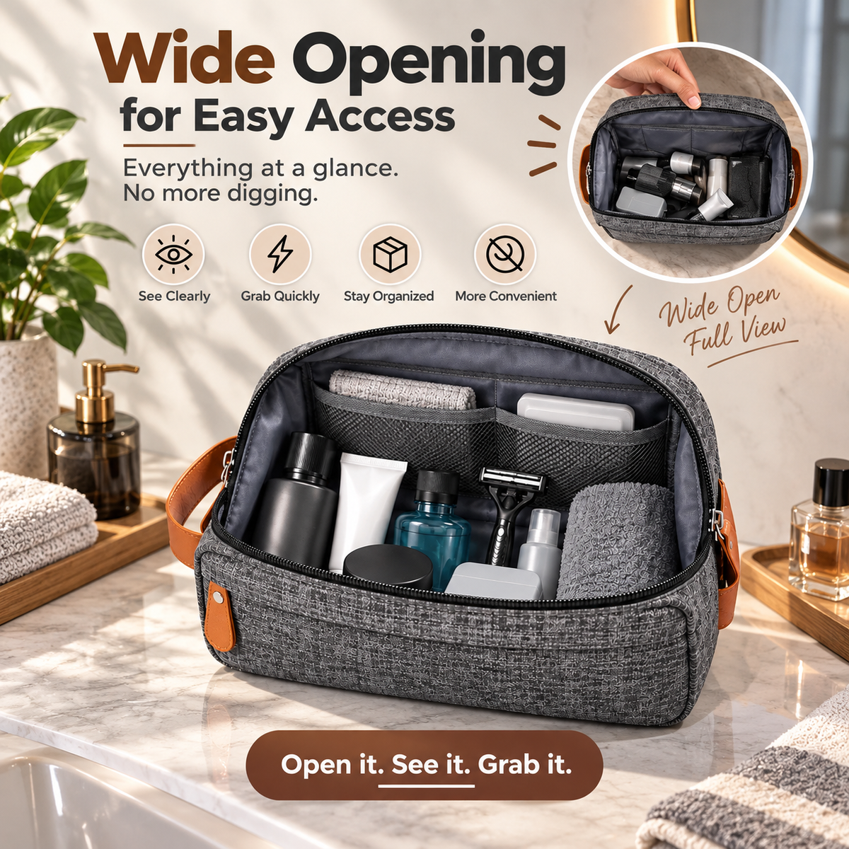 Travel Smarter with the Men’s Wash Bag Built for Every Trip