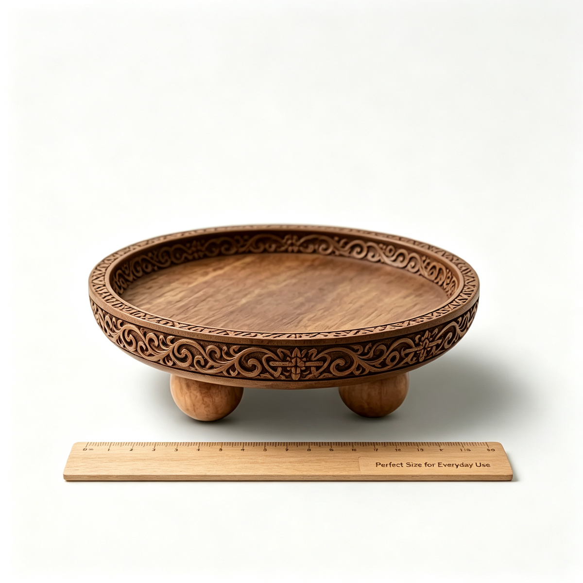Round Wooden Tray