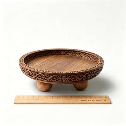 Round Wooden Tray