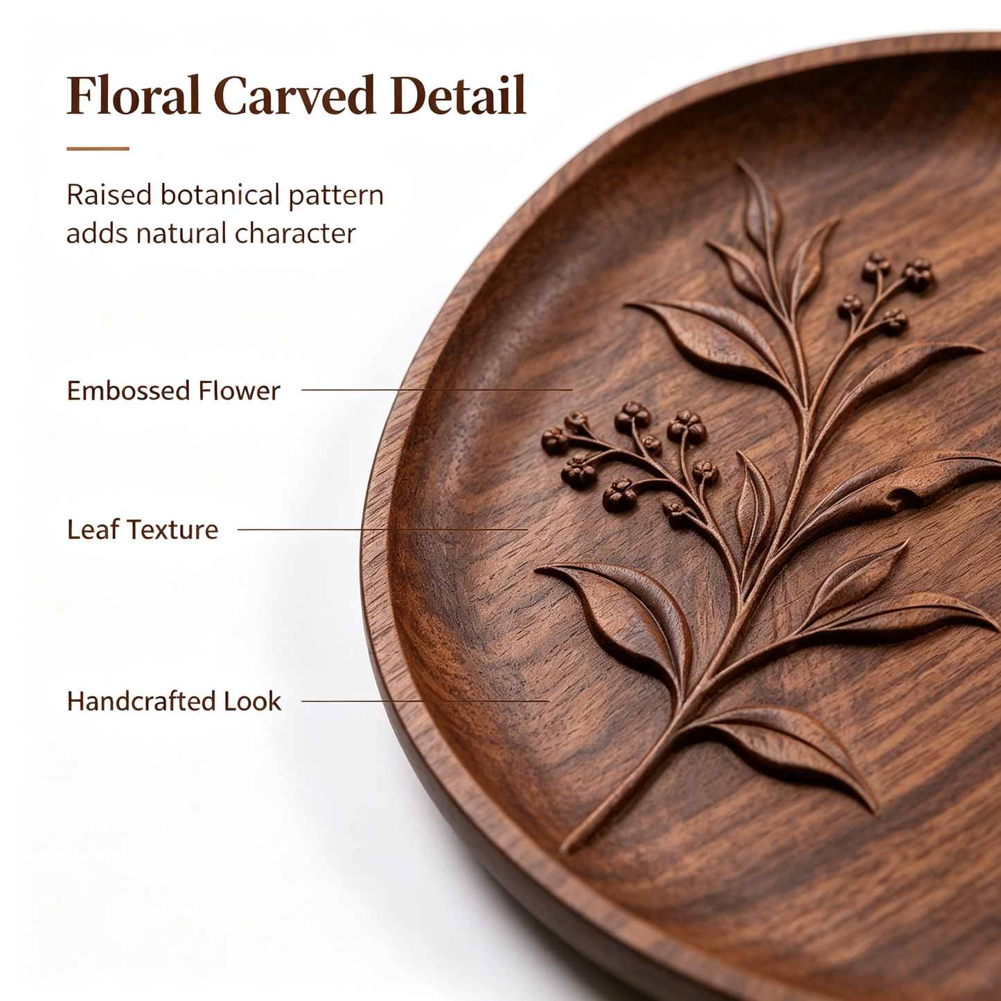 Irregular Walnut Serving Tray