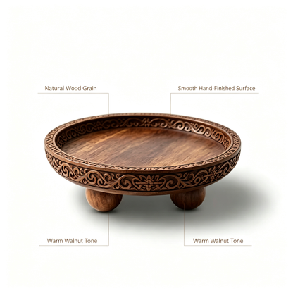 Round Wooden Tray