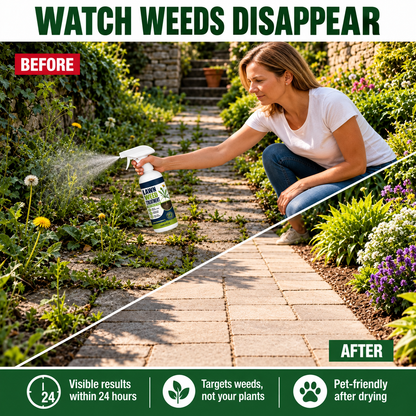 🔥 50% OFF 🌿 Weed Stop – Effective against weeds & regrowth | For gardens, paths and yards ⚡