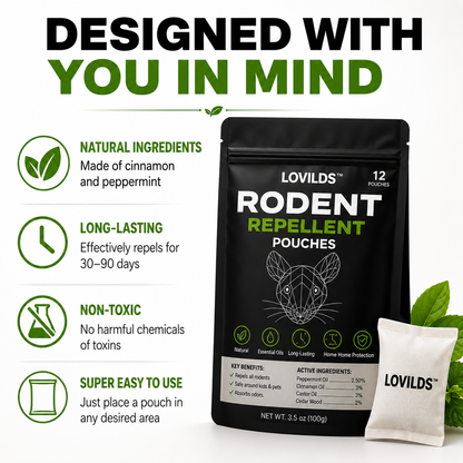 LOVILDS™ Natural Rodent Repellent Pouches