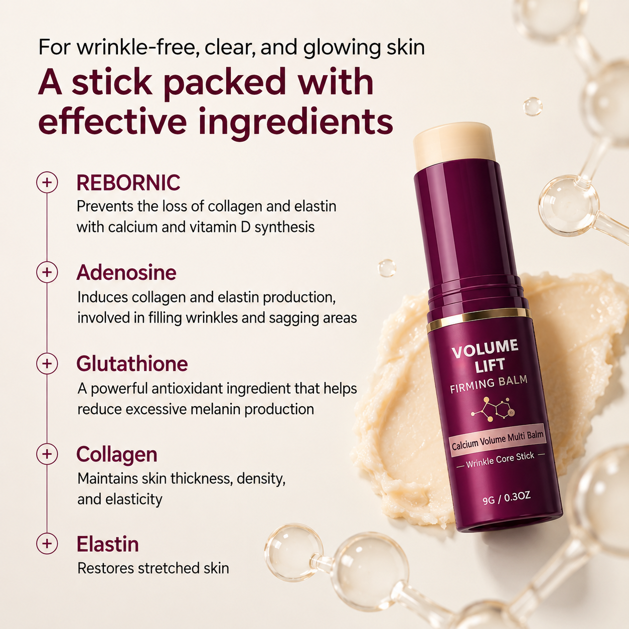 yellowte® Calcium Volume Balm Stick – Lift, Firm & Smooth Wrinkles in Seconds