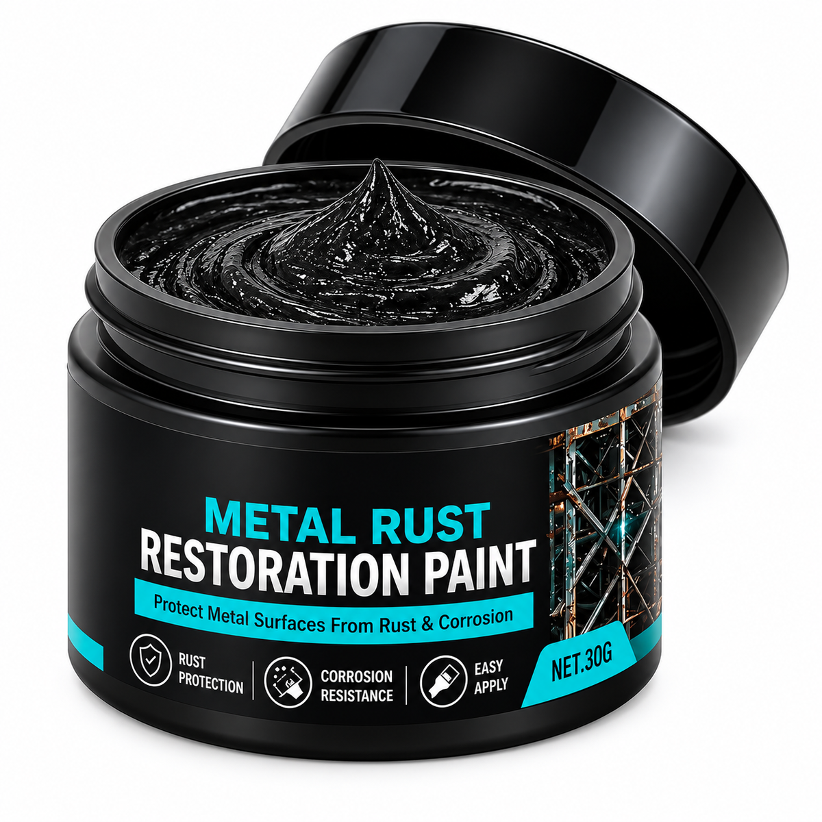 🥳2026 HOT SALE🥳💞50K+ SOLD!🔧🏠 Metal Rust Protection Black Repair Paste – Restores rusty gates, railings & tools. Forms protective coating – no need to replace! 🛡️✨🔥