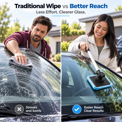 Dual Magnetic Car Windshield Cleaner | Streak-Free Auto Glass Cleaning Kit⭐