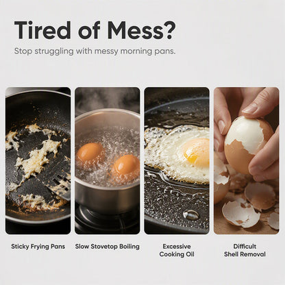 🍳 Make Breakfast Easier — Microwave Egg Poacher Makes 2 Eggs In 30 Seconds
