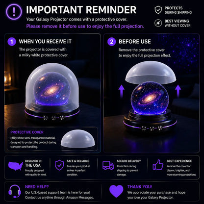 🌌🔮Clearmade® Night Light Projector 🧸
